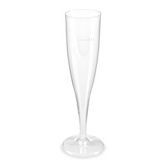 Einweg-Sektglas Champagnerglas 100ml PS 1 tlg. transparent glasklar 