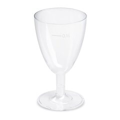 Einweg-Weinglas 100ml PS 2 tlg. Ausführung transparent glasklar 