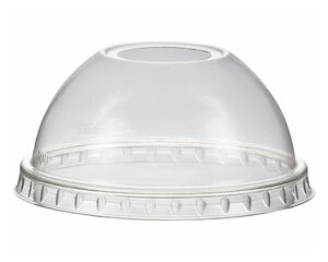 VEPATIM 50 Domdeckel mit Öffnung für PET-Trinkbecher Smoothies-Dessertbecher Ø95mm