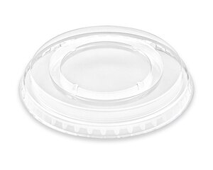 Deckel ohne Öffnung flach PET für Eis- Früchtebecher Smoothies Ø95mm 
