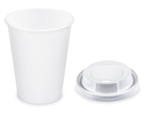 10000x Pappbecher Getränkebecher weiß 350 ml 420 ml Ø 90mm inkl. Trinkdeckel