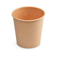 Heiß- und Kaltgetränkebecher Pappbecher braun 80 ml 110 ml 'XS' Ø 62mm 