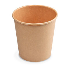 Heiß- und Kaltgetränkebecher Pappbecher braun 150ml 200ml 'S' Ø 73mm 