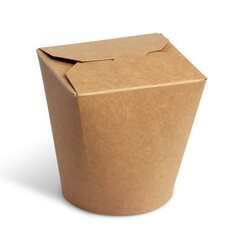 Food Box Take Away Box 100x88x95mm 750ml Kraftpapier beschichtet braun 