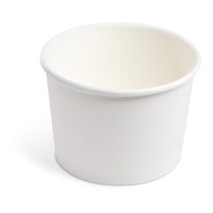 Papierbecher Feinkostbecher Eisbecher rund weiß 500 ml Ø 11,5 cm 