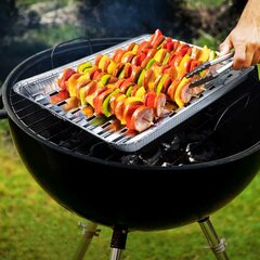 Preview: Alu-Grillpfannen Grillschalen BBQ 34.4 x 22.4cm mehrfach verwendbar 