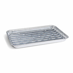Alu-Grillpfannen Grillschalen BBQ 34.4 x 22.4cm mehrfach verwendbar 
