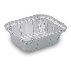 Alu-Servierschalen Aluschale Menüschale Grillschale 250ml 129x103x34mm 