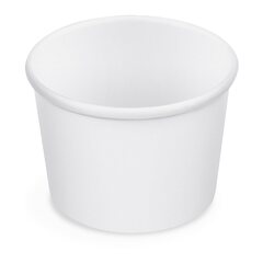 Eisbecher aus Papier weiß Ø90mm 250 ml 