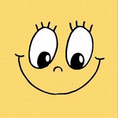 Party-Servietten 3-lagig 33 x 33 cm bunt - Design "SMILEY" 