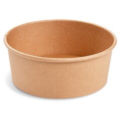 Salatschalen Feinkostschalen braun aus Pappe mit PE beschichtet 750ml Ø150mm 