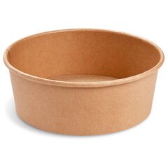 Salatschalen Feinkostschalen braun aus Pappe mit PE beschichtet 1300ml Ø185mm 