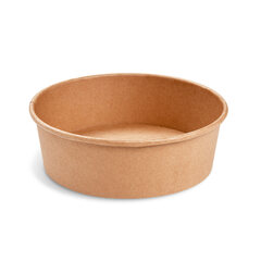 Salatschalen Feinkostschalen braun Ø185mm Pappe PE-beschichtet 1100ml 