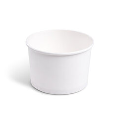 Papierbecher Feinkostbecher Eisbecher rund weiß 475 ml Ø 11cm 