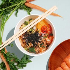 Preview: Papierbecher Feinkostbecher Eisbecher rund weiß 475 ml Ø 11cm 