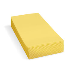 Servietten 33 x 33 cm 1/8 -Kopffalz 2-lagig gelb 