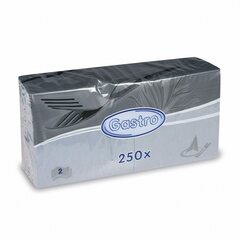 Preview: Servietten 33 x 33 cm 1/4 -Falz 2-lagig grau 