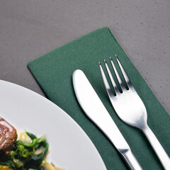 Preview: Servietten 33 x 33 cm 1/8 -Falz 3-lagig dunkelgrün 