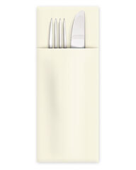 Servietten Bestecktaschen Premium 32 x 40 cm Airlaid champagner 