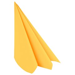 Servietten Airlaid 40x40cm 1/4 -Falz stoffähnlich hochwertig gelb 