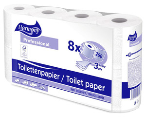 Toilettenpapier 3-lagig Harmony Professional 250 Blatt FSC®-zertifiziert 