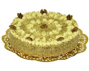 Preview: Deko-Tortenspitzen rund gold Ø 30 cm 