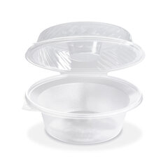 Salatschalen klar mit Dipfach im Domdeckel 2100ml PP 