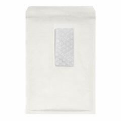 100x AROFOL WIN Luftpolstertaschen  4/D-14W 180x265mm mit Fenster für B5 weiß