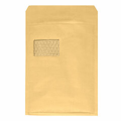 100x AROFOL WIN Luftpolstertaschen  7/G-17 230x340mm mit Fenster für C4+ braun