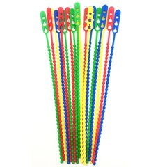 Preview: VEPATIM 100 Schnellbinder Blitzbinder Länge 190mm wiederverschließbar rot