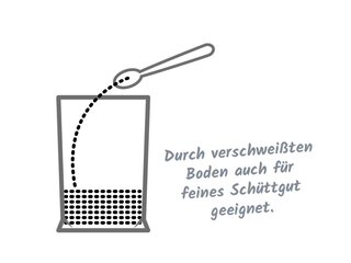 Preview: Kreuzbodenbeutel Gewürzbeutel Pralinenbeutel hochtransparent 6 Größen