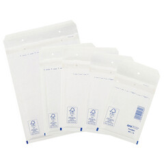 VEPATIM 600 BUDGET Luftpolstertaschen 1/A-11 100x165mm weiß