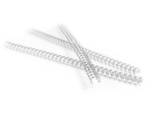VEPATIM 100 Drahtbinderücken 6mm 1/4" bis max. 35 Blatt 3:1 Teilung Silber