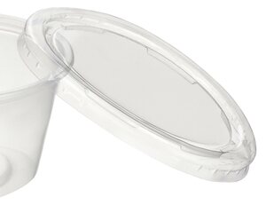 VEPATIM 800 Deckel für Dressingbecher Saucenbecher 90ml transparent aus PP
