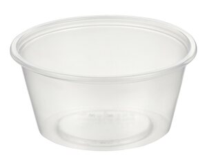 VEPATIM 100 Dressingbecher Saucenbecher 30ml transparent aus PP 