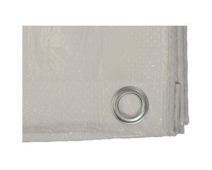 Preview: Gewebeplane Abdeckplane Schutzplane 2 x 3m weiß reißfest wasserdicht 150g/m²