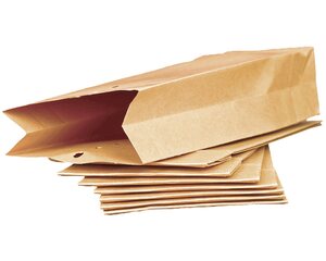 Musterbeutel Faltentaschen M 275x110x50mm | Kraftpapier 120gr. mit Lochung