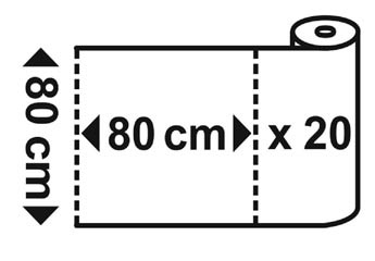 Preview: Mitteldecken Airlaid 80 x 80 cm stoffähnlich hochwertig weiß 