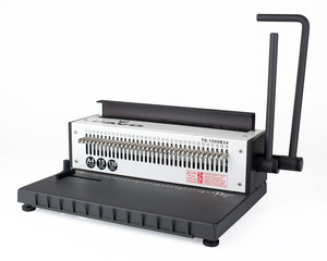 1x PAVO HD Wire Binder Drahtbindegerät Metall für Rechtecklochung bis 130 Blatt