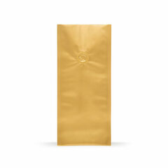 Quad Bags 140x100x375 mm mit Aromaschutzventil 1000g gold 