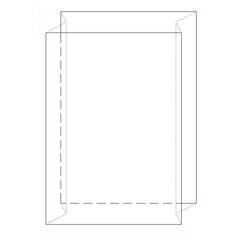 Seitenfaltensack 350x150x1100 mm hoch transparent 70my
