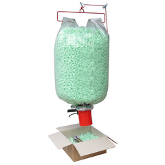 Preview: Abfüllvorrichtung mit Trichter für Flo-Pak und andere Verpackungschips