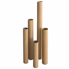 VEPATIM 10 Versandrohre Versandhülsen rund 63 x 460mm braun ohne Deckel | Format A3 A2