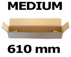 20 Faltkarton Versandhülse 610x105x105mm 2wellig Poster Pläne Fotos Stange Rohr