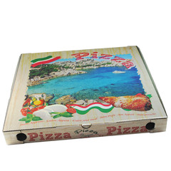 Pizzakarton aus Mikrowellpappe mit neutralem Motiv 50 x 50 x 5 cm 