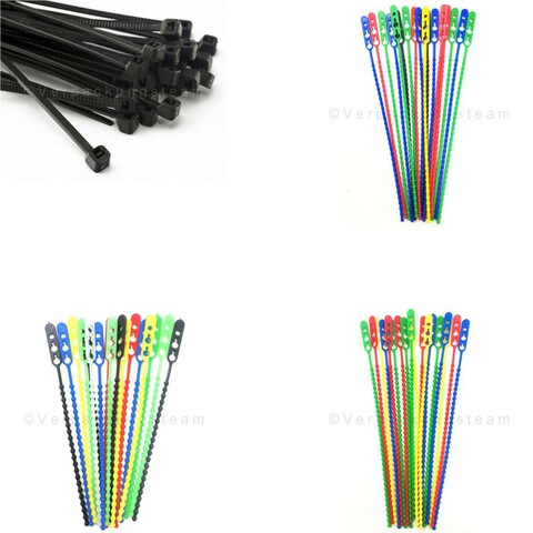 Kabelbinder Schnellbinder Beutelverschluß wiederverschließbar Farbwahl