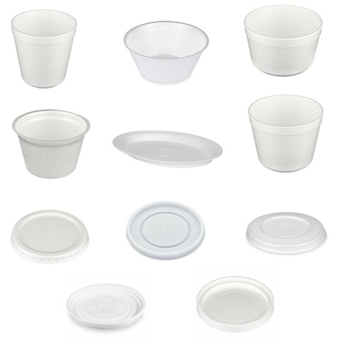 EPS Thermoteller Thermoschale Suppenteller Suppenschale Deckel Größe wählbar