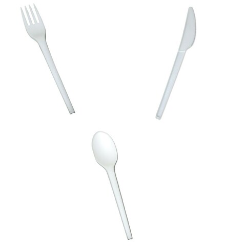 ALUFIX Gabel Messer Löffel Mehrweg spülmaschinengeeignet biologisch abbaubar