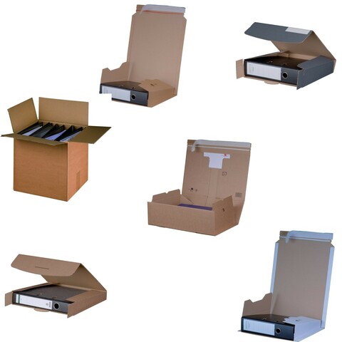 Ordnerversandkarton Selbstklebeverschluss Einsteckverschluss Auswahl