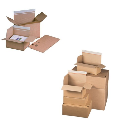 Schnellaufrichtekarton Aufreissfaden Automatikboden SK Verschluss 18 Grössen